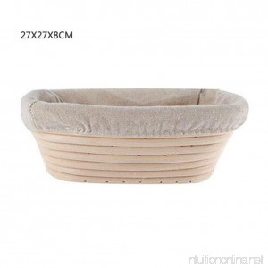 Younar Oblong Bread Proofing Baskets Fruit Basket with Linen Liner - B07FXY7QMR